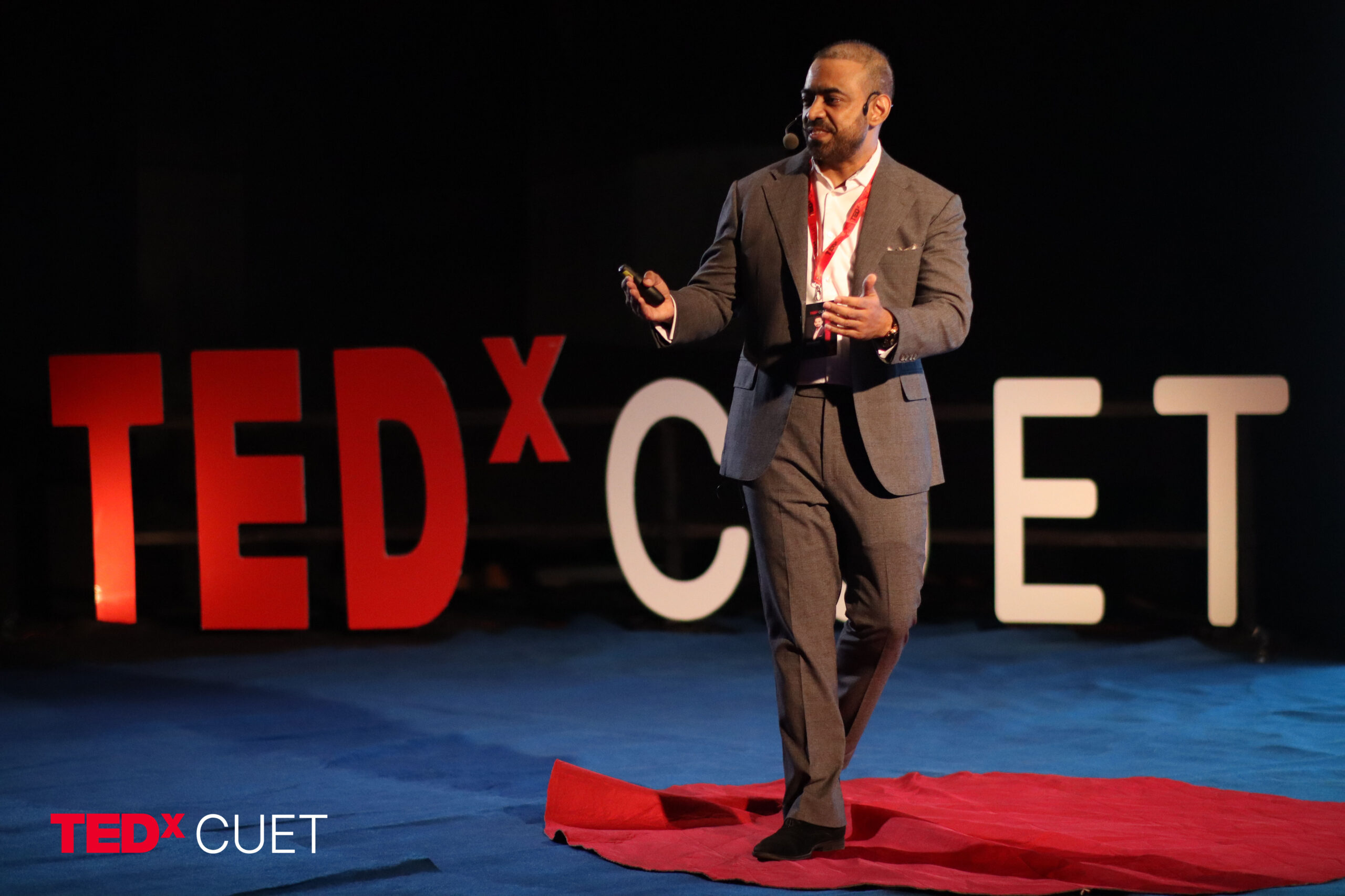 Tanvir Shahriar Rimon speaking at TEDx event